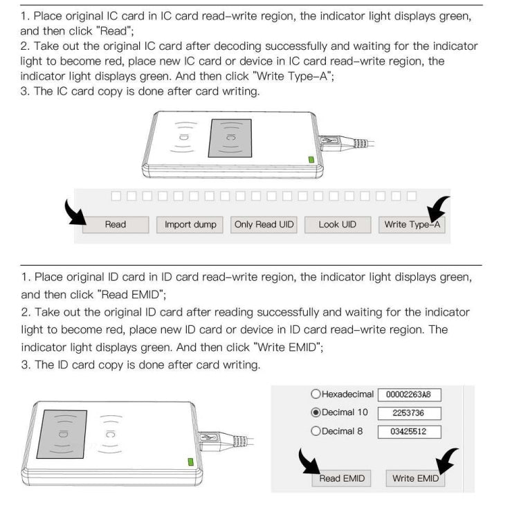 JAKCOM CD2 Access Control Proximity Card Duplicator RFID/ICID Card Reader Card Reader - Access Card by JAKCOM | Online Shopping UK | buy2fix