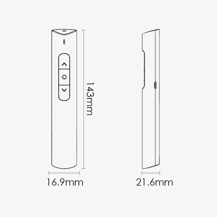 Deli 2.4G Flip Pen Business Presentation Remote Control Pen, Model: 2801G Black (Green Light) -  by Deli | Online Shopping UK | buy2fix