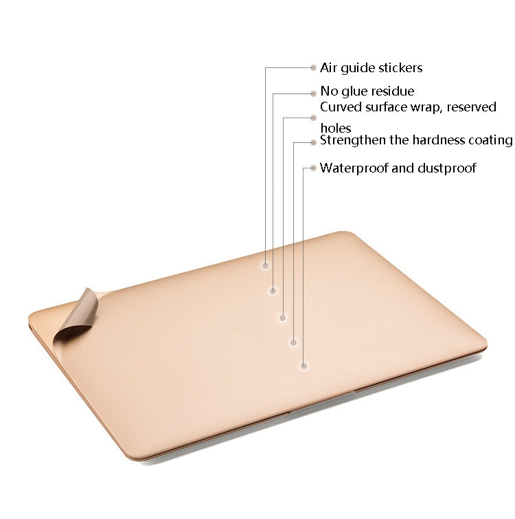 JRC Laptop Film Computer Top Shell Body Protection Sticker For MacBook Pro 16 inch A2141(Champagne Gold) - Protector Sticker by JRC | Online Shopping UK | buy2fix