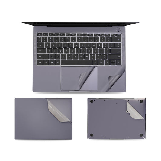 JRC 4 in 1 Computer Upper Cover + Lower Cover + Full Support Sticker + Touch Sticker Film Notebook Shell Protective Film For Huawei Matebook X Pro 2019 / 2020 (Gray) - Computer & Networking by JRC | Online Shopping UK | buy2fix