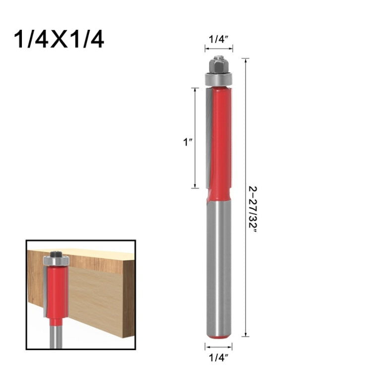 3 PCS Woodworking Engraving Milling Cutter Trimming Machine Alloy Cutter Head, Model: 1/4x1/4mm - Others by buy2fix | Online Shopping UK | buy2fix