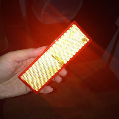 50 PCS Car Body Reflective Stickers Plastic Reflective Strip Reflector Truck Reflective Tablet Nonporous(Red) - Reflective Material by buy2fix | Online Shopping UK | buy2fix
