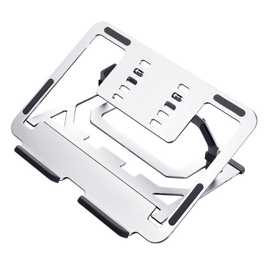 LH-T610 Aluminum Alloy Laptop Bracket Folding Lifting Desktop Cooling Bracket(Elegant Silver) - Computer & Networking by buy2fix | Online Shopping UK | buy2fix