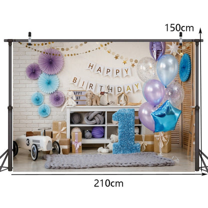 2.1m x 1.5m One Year Old Birthday Photography Background Cloth Birthday Party Decoration Photo Background(577) - Camera Accessories by buy2fix | Online Shopping UK | buy2fix