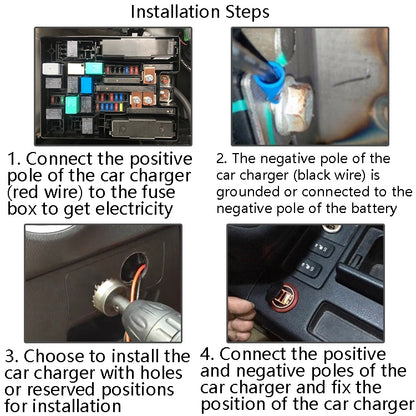 Car Motorcycle Modified USB Charger With Switch 12-24V Fast Charge(Green Light) - Car Charger by buy2fix | Online Shopping UK | buy2fix