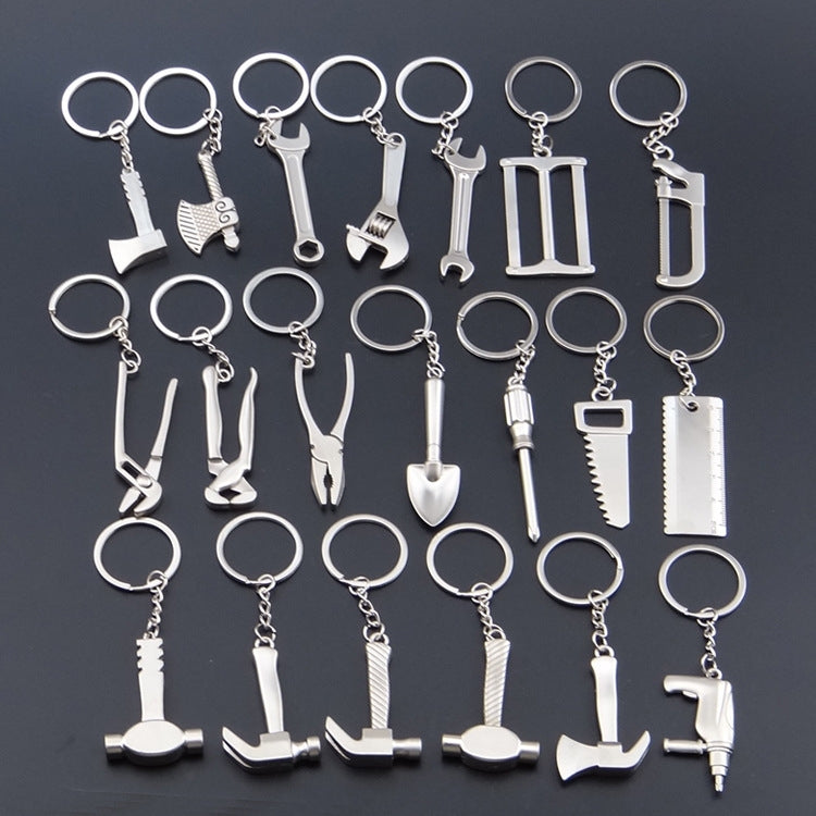 10 PCS Tool Metal Keychain Car Key Ring Pendant, Colour: H-399 Pliers - Key Rings by buy2fix | Online Shopping UK | buy2fix