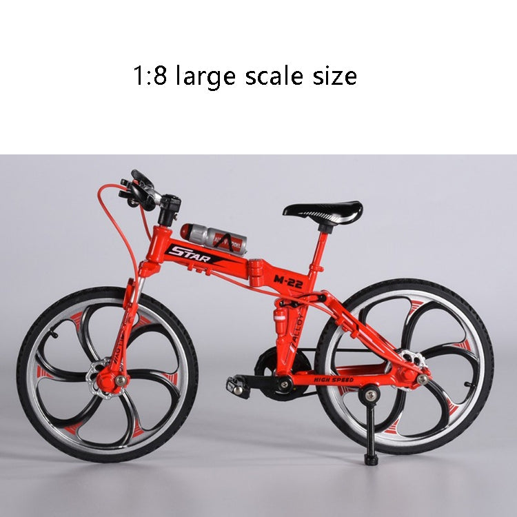 1:8 Scale Simulation Alloy Bicycle Model Mini Bicycle Toy Decoration(Race Bike-Red) - Model Toys by buy2fix | Online Shopping UK | buy2fix