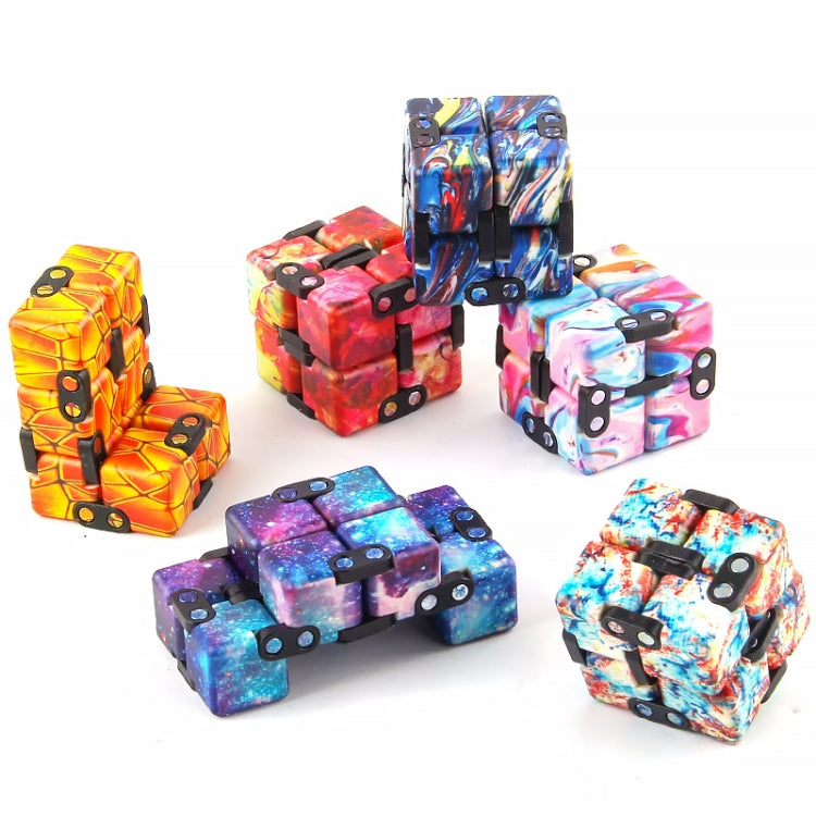 3 PCS Intellectual Decompression Unlimited Folding Magic Cubes(Splicing Blue) - Magic Cubes by buy2fix | Online Shopping UK | buy2fix