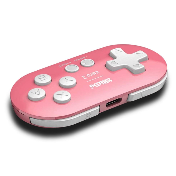 8Bitdo Zero2 Wireless Bluetooth Mini Handle For Switch / Windows / Android / MacOS / Steam / Respeberr(Pink) - Gamepads by 8Bitdo | Online Shopping UK | buy2fix