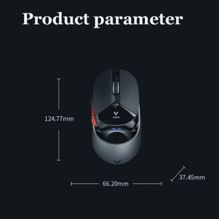 Rapoo VT960 1600 DPI 7 Keys Dual Mode Macro Programmable Symphony RGB Backlit Wireless Gaming Mouse(Black) - Wireless Mice by Rapoo | Online Shopping UK | buy2fix
