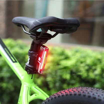Bicycle Light USB Charging LED Warning Light Night Riding COB Tail Light, Specification: 7505C Red White Blue Light - Taillights by buy2fix | Online Shopping UK | buy2fix