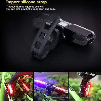 Bicycle Light USB Charging LED Warning Light Night Riding COB Tail Light, Specification: 7505A Single Red Light - Taillights by buy2fix | Online Shopping UK | buy2fix