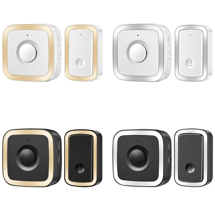 CACAZI A58 1 For 1 Smart Wireless Doorbell without Battery, Plug:US Plug(Gold) - Wireless Doorbell by CACAZI | Online Shopping UK | buy2fix