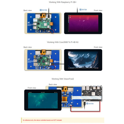 Waveshare 7 inch 800×480 IPS Capacitive Touch Display, DSI Interface, 5-Point Touch without Case - LCD & LED Display Module by Waveshare | Online Shopping UK | buy2fix