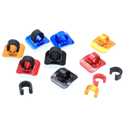 10 PCS Mountain Road Bicycle Hose Line Guide Adhesive Wire Seat Frame Cable Fixing C Buckle, Style: Plastic Buckle(Golden) - Others by buy2fix | Online Shopping UK | buy2fix