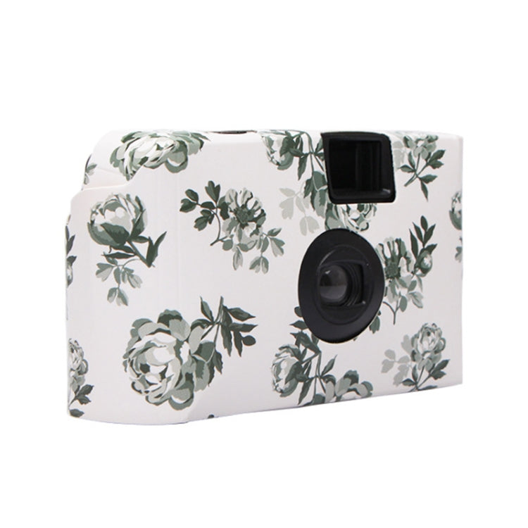Retro Peony Cute Disposable Film Mini Point-And-Shoot Camera with 18 Sheets Films - Consumer Electronics by buy2fix | Online Shopping UK | buy2fix