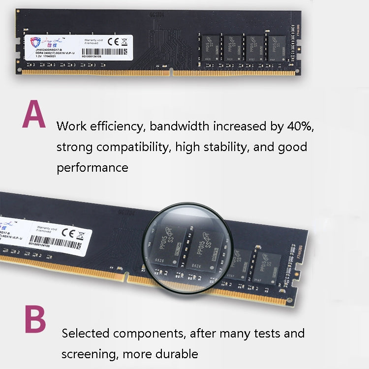 JingHai PC4 DDR4 16G Single Strip Desktop Memory(2666MHz) - RAMs by JingHai | Online Shopping UK | buy2fix