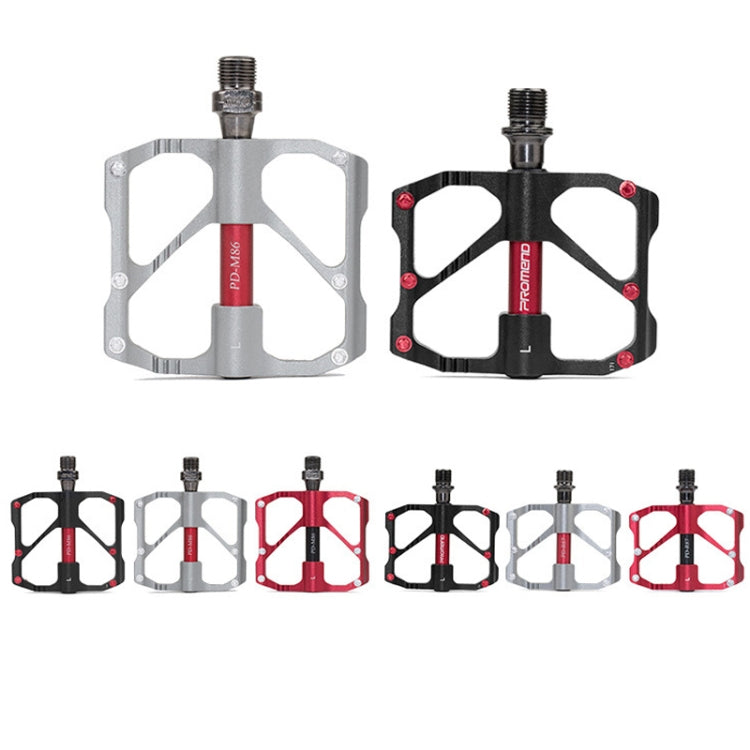 PD-R87C  1 Pair PROMEND Bicycle Road Bike Mountain Bike 3 Palin Carbon Fiber Bearing Pedal(Red) - Pedals by PROMEND | Online Shopping UK | buy2fix