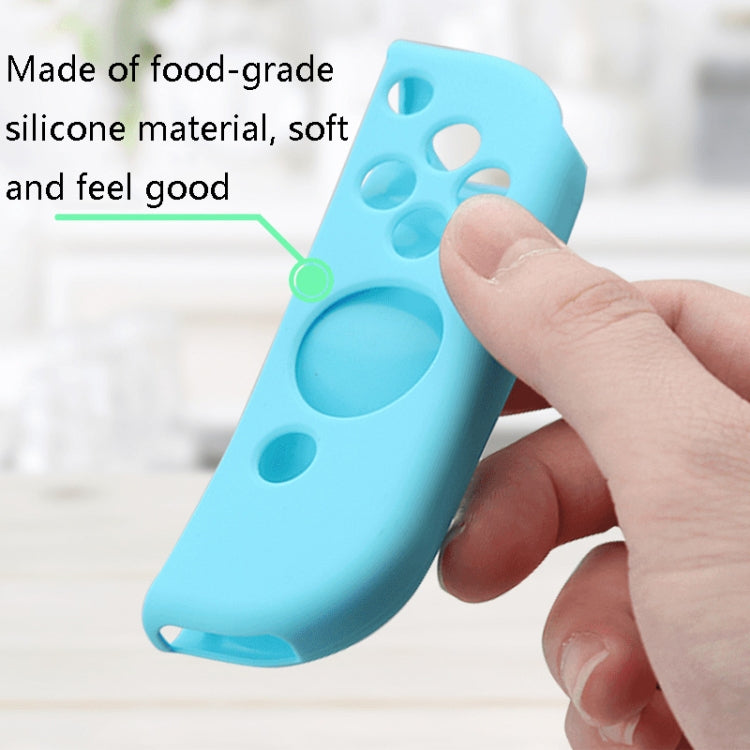 IINE Gamepad Silicone Flat Protective Sleeve Handle Split Silicone Case For Nintendo Switch Joy-Con(Red Blue-L444) - Cases by IINE | Online Shopping UK | buy2fix