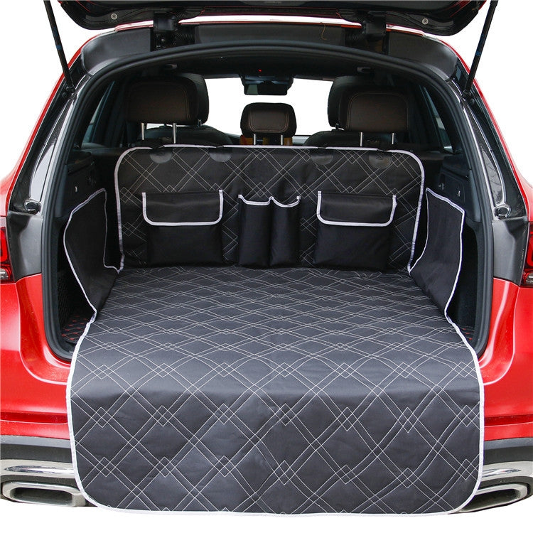 Car Trunk Mat Storage Pocket Dog Anti-dirty Mat(Black) - In Car by buy2fix | Online Shopping UK | buy2fix