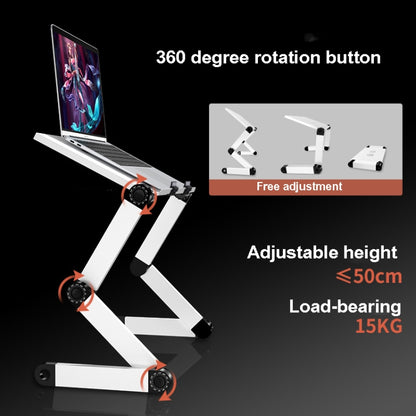 Oatsbasf Folding Computer Desk Laptop Stand Foldable Lifting Heightening Storage Portable Rack,Style: L01 Black - Computer & Networking by Oatsbasf | Online Shopping UK | buy2fix