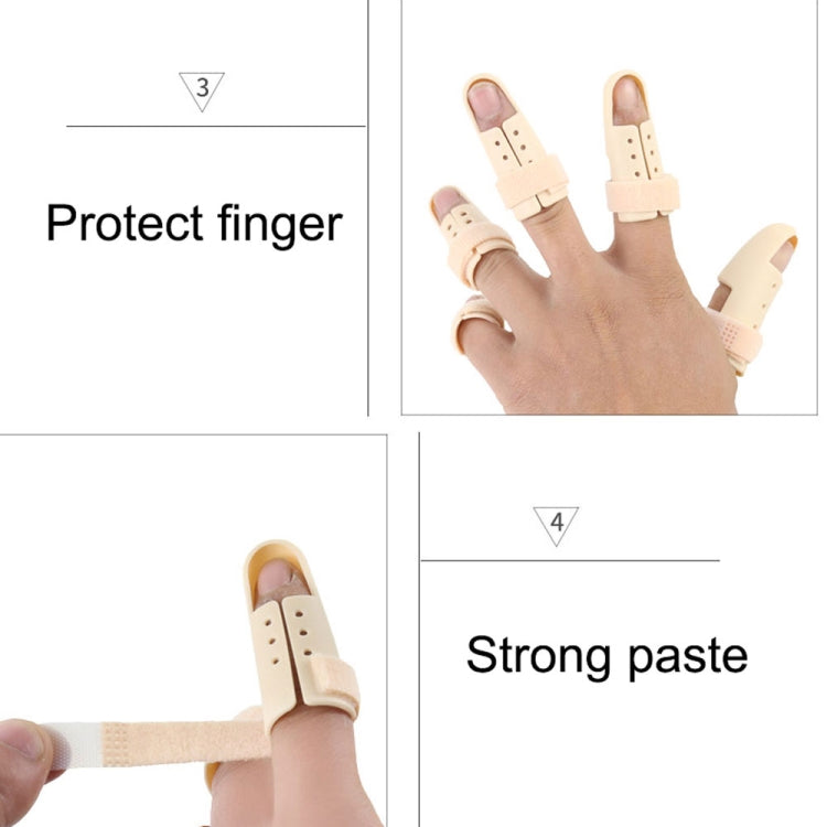 4 PCS Finger Splint Brace Adjustable Finger Support Protector For Fingers Arthritis Joint Finger Injury, Specification: No. 0: 38-42mm(Complexion) - Corrector by buy2fix | Online Shopping UK | buy2fix