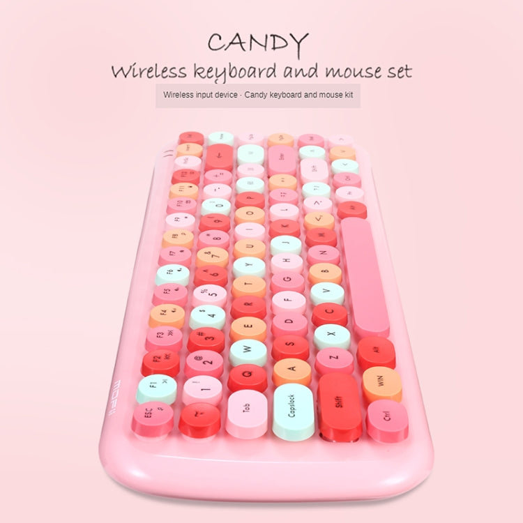 MOFii Candy Punk Keycap Mixed Color Wireless Keyboard and Mouse Set(Green) -  by MOFii | Online Shopping UK | buy2fix