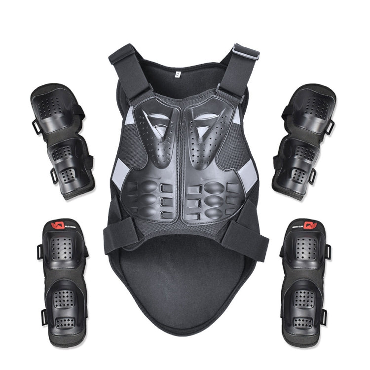 GHOST RACING GR-HJY08 Motorcycle Adult Protective Gear Anti-Fall Riding Clothes Hard Shell Protective Vest Suit, Size: XL(Black) - Protective Gear by GHOST RACING | Online Shopping UK | buy2fix