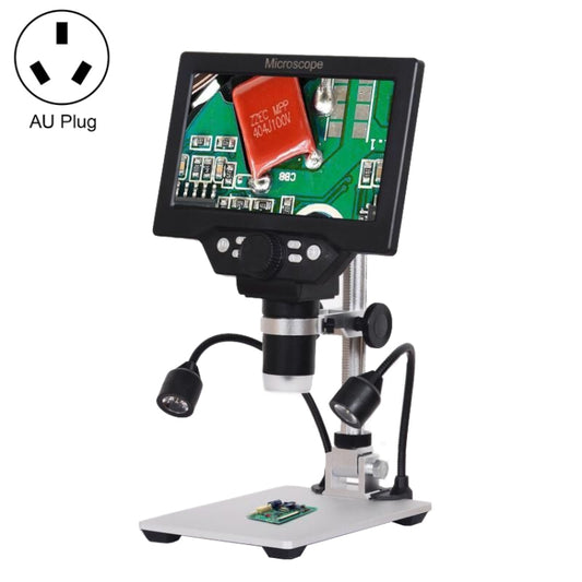 G1200D 7 Inch LCD Screen 1200X Portable Electronic Digital Desktop Stand Microscope(AU Plug Without Battery) - Digital Microscope by buy2fix | Online Shopping UK | buy2fix