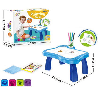 Children Multifunctional Projection Painting Toy Writing Board, wthout Watercolor Pen, Style: Blue (No Projection) - Drawing Toys by buy2fix | Online Shopping UK | buy2fix