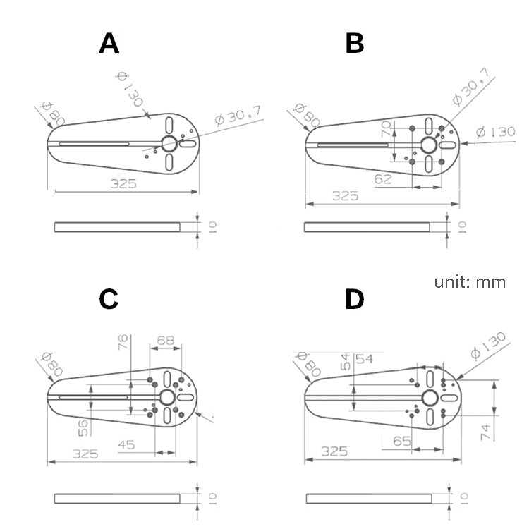 W New Trimming Machine DIY Accessories Universal Milling Circle Machining Circle(A) - Others by buy2fix | Online Shopping UK | buy2fix