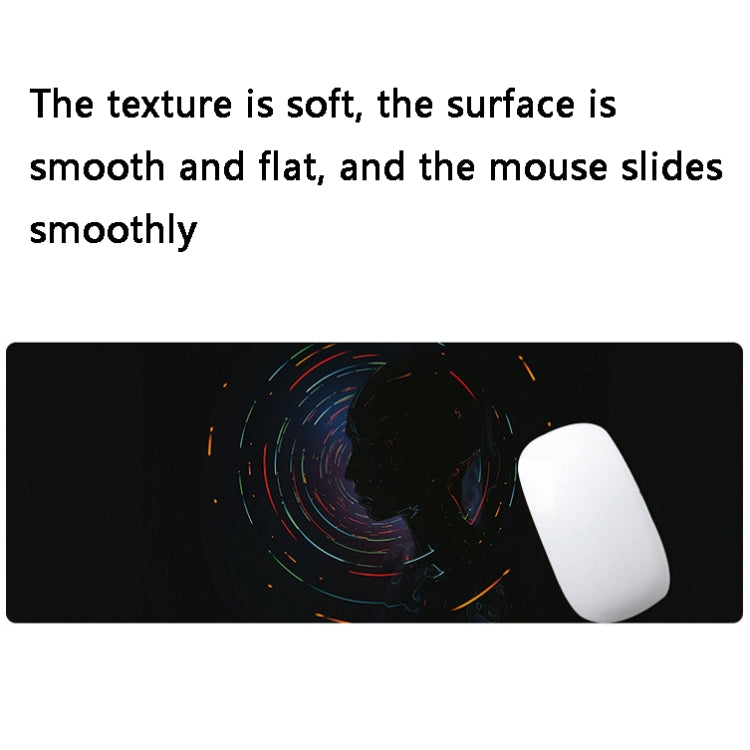 Hand-Painted Fantasy Pattern Mouse Pad, Size: 300 x 800 x 5mm Seaming(2 Silhouettes) - Mouse Pads by buy2fix | Online Shopping UK | buy2fix