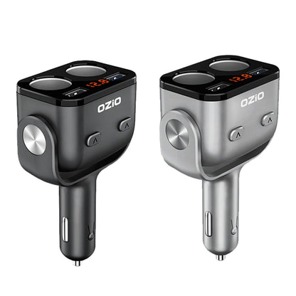 Ozio Car Charger Cigarette Lighter With USB Plug Car Charger, Model: Y48Q 6.5A Black - In Car by buy2fix | Online Shopping UK | buy2fix