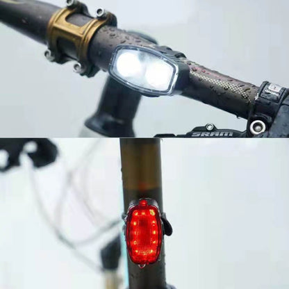 BG-3106 Bicycle Lamp USB Charging Mountain Bike Night Rider Light(Red) - Headlights by buy2fix | Online Shopping UK | buy2fix