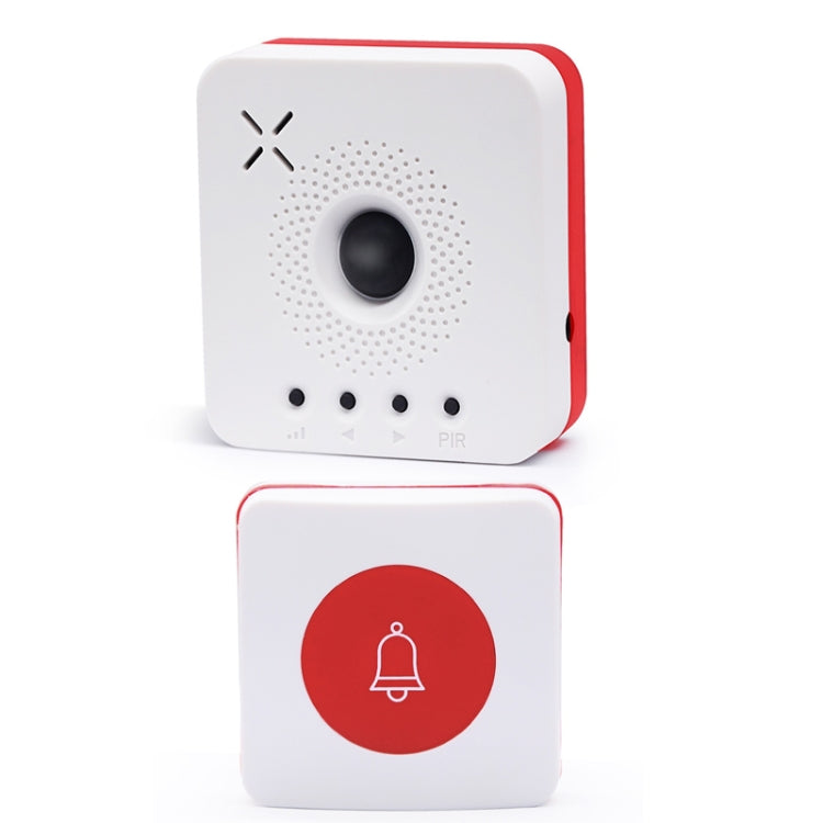 Wireless Human Body Sensing Doorbell Help Call Alarm + Wireless Button Kit - Security by buy2fix | Online Shopping UK | buy2fix