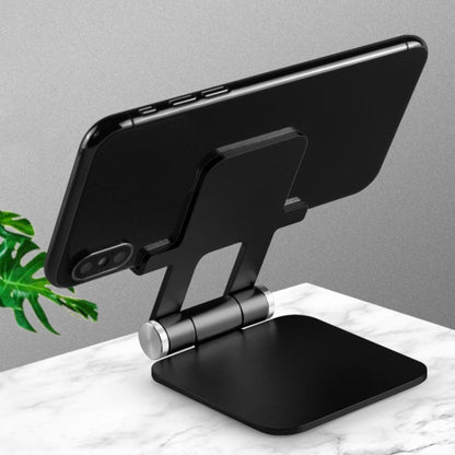 MT510 Universal Metal Folding Stand For Mobile Phone And Tablet(Mysterious Black) - Desktop Holder by buy2fix | Online Shopping UK | buy2fix