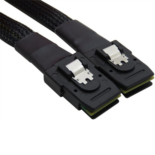 SAS36P SFF-8087 to SAS36P Cable Motherboard Server Hard Disk Data Cable, Color: Black 0.7m - Others by buy2fix | Online Shopping UK | buy2fix