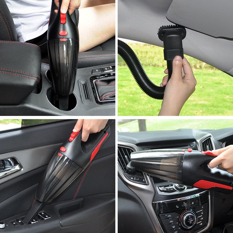 CS1016 120W Cordless Dry Wet Car Handheld Vacuum Cleaner With Light(Black) - In Car by buy2fix | Online Shopping UK | buy2fix