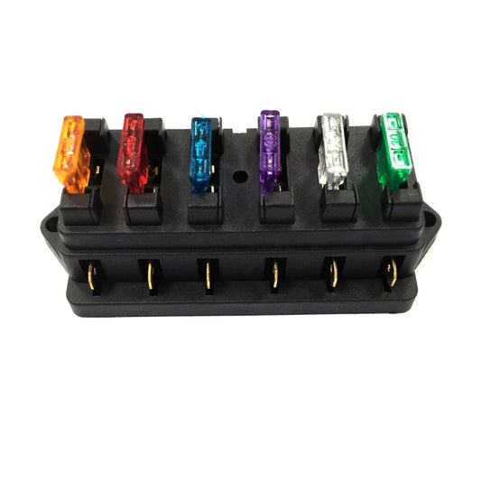 F458-Z Direct 6-Way Fuse Holder Car DC Modification Insurance Box - In Car by buy2fix | Online Shopping UK | buy2fix