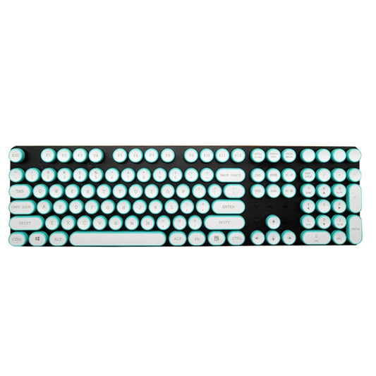 Steampunk Retro Mechanical Keyboard Keycap(Cyan) - Silicone / Sticker by buy2fix | Online Shopping UK | buy2fix