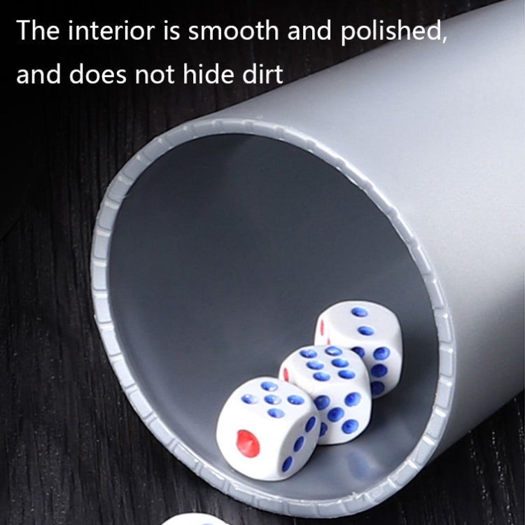 6 PCS Bar Thickening Anti-skid Dice Cup, Style: Pentagon(Silver) - Gambling by buy2fix | Online Shopping UK | buy2fix
