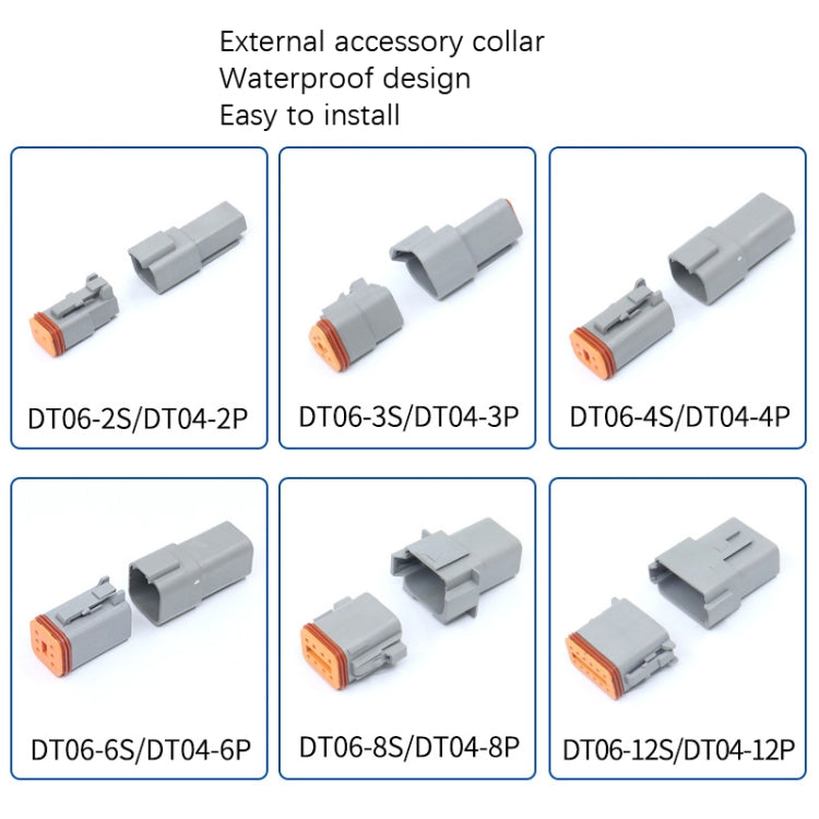 2 PCS DT04-6P / DT06-6S With Copper Car Waterproof Connector Conductive Connection Terminal - In Car by buy2fix | Online Shopping UK | buy2fix