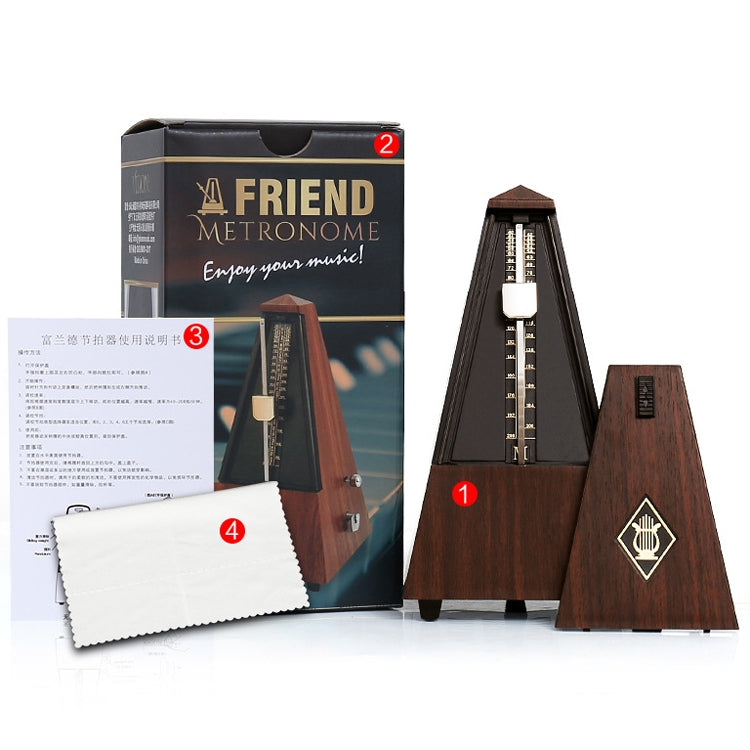 FRIEND Tower Mechanical Terrace Piano Guitar Violin Universal Rhythm Instrument(Tower Teak Color) - Toys & Hobbies by buy2fix | Online Shopping UK | buy2fix