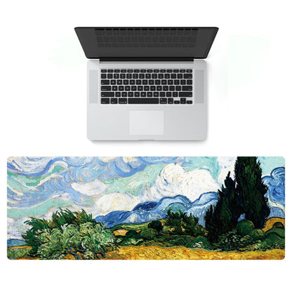 300x800x1.5mm Unlocked Am002 Large Oil Painting Desk Rubber Mouse Pad(Starry Sky) - Mouse Pads by buy2fix | Online Shopping UK | buy2fix