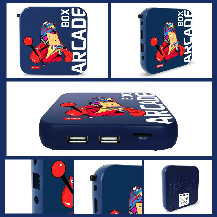 Arcade Box 64G Wireless Video Game Machine Box 4K HD Display For PS1/PSP/N64/DC, US Plug - Pocket Console by buy2fix | Online Shopping UK | buy2fix