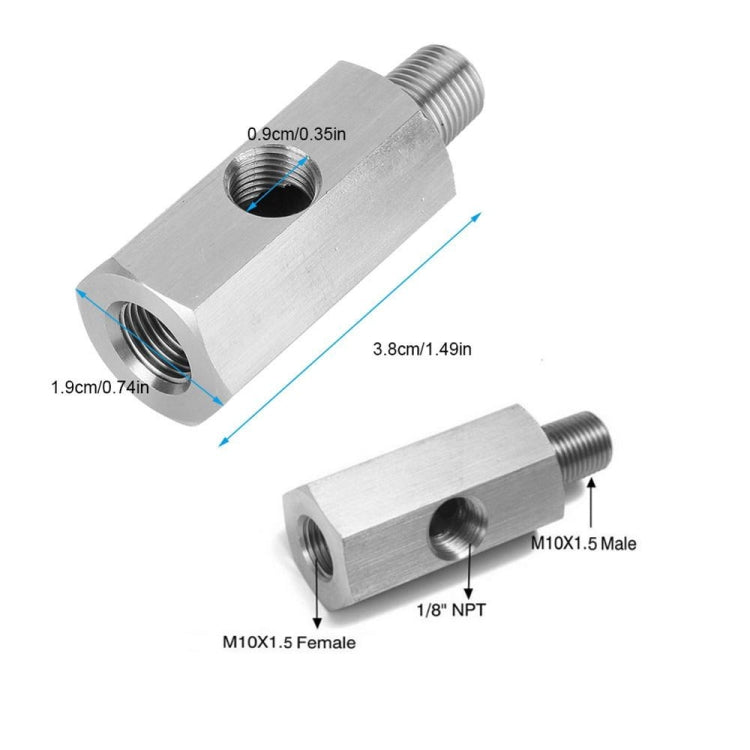 M10 Hydrost Sensor Three Command NPT Adapter Accessories Turbocharged Supply Line - In Car by buy2fix | Online Shopping UK | buy2fix