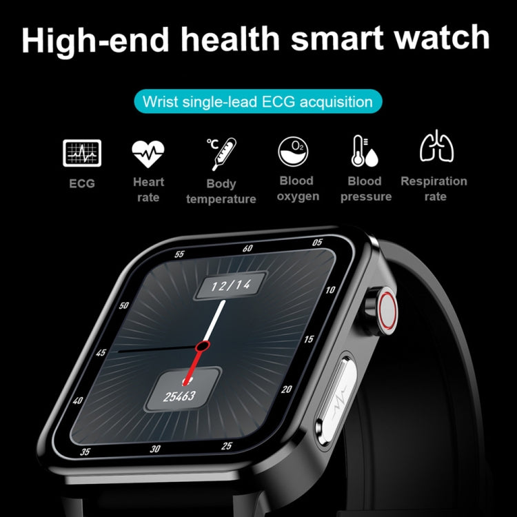 LOANIY E86 1.7 Inch Heart Rate Monitoring Smart Bluetooth Watch, Color: Red - Smart Wear by LOANIY | Online Shopping UK | buy2fix