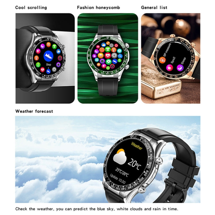 LOANIY E18 Pro Smart Bluetooth Calling Watch with NFC Function, Color: Black Silicone - Smart Wear by LOANIY | Online Shopping UK | buy2fix