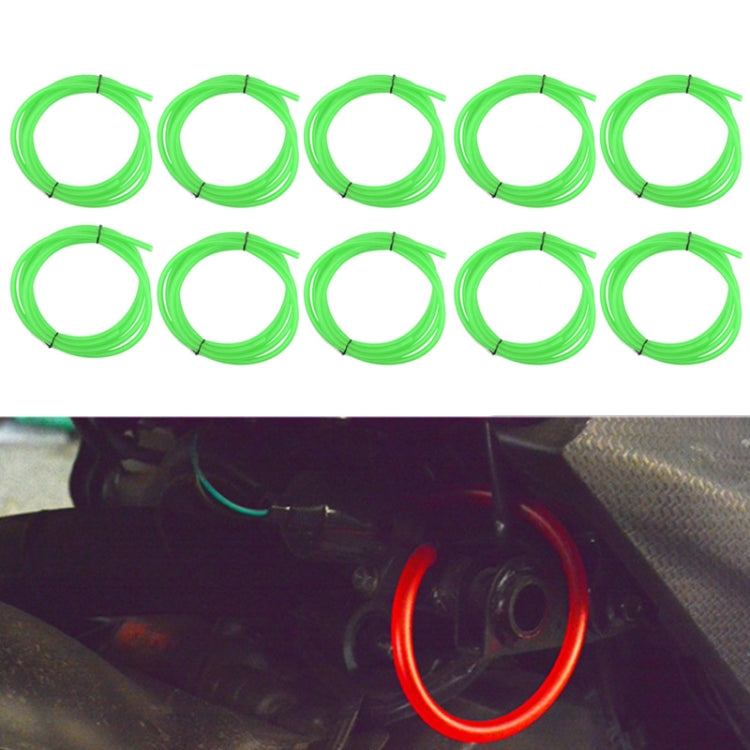 10PCS Motorcycle Modification Oil Pipe Rubber Gasoline Pipe, Length: 1m(Green) - In Car by buy2fix | Online Shopping UK | buy2fix