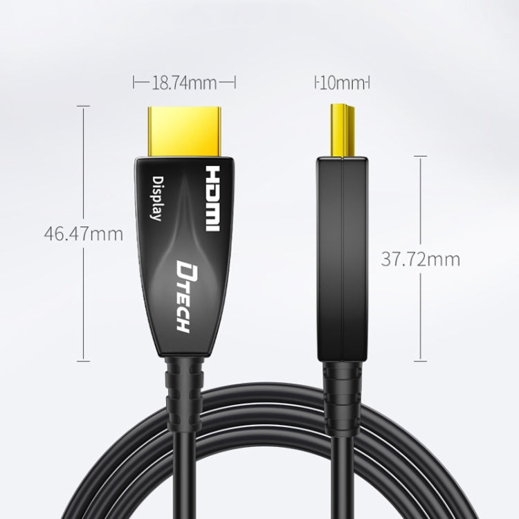 DTECH HDMI 2.0 Version Fiber Optical Line 4K 60Hz Large Screen TV Engineering Wiring, Length: 60m - Cable by DTECH | Online Shopping UK | buy2fix